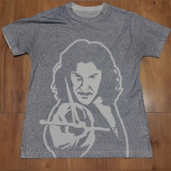 Litographs Princess Bride Black Text Inigo Montoya Graphic Shirt Size M - Picture 1 of 3